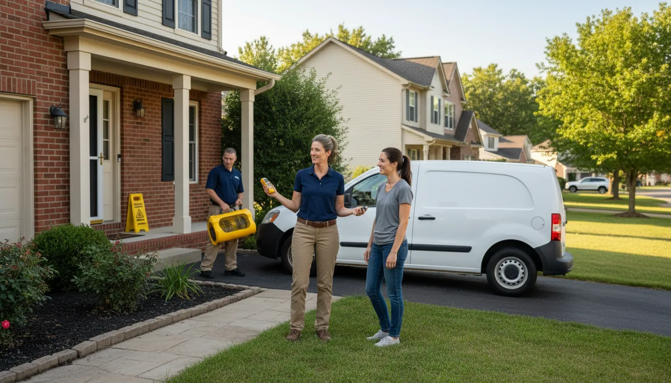 Residential water damage restoration in Rockfall, CT